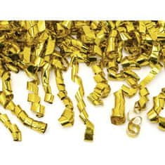PartyDeco Konfety – Tuba so serpentínami, zlaté 60cm