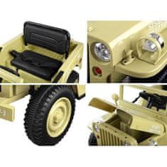 JOKOMISIADA ELCARS Elektrické vojenské autíčko Willys, 5 farieb