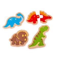 Bigjigs Toys Puzzle Bigjigs dvojdielne - dinosaury