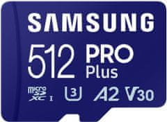 SAMSUNG PRO Plus microSDXC 512GB + USB adaptér (MB-MD512SB/WW)