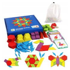 KOMFORTHOME Montessori puzzle bloky drevené 155el