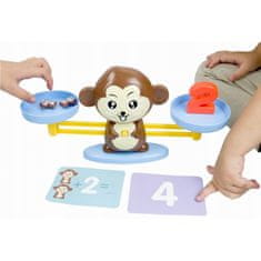 KOMFORTHOME Učíme sa počítať Váha Vzdelávacia hra Opica