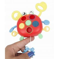 KOMFORTHOME Senzorická hračka na žuvanie pre deti Krab