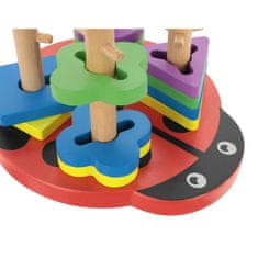KOMFORTHOME Drevená Beruška Puzzle Montessori Sorter