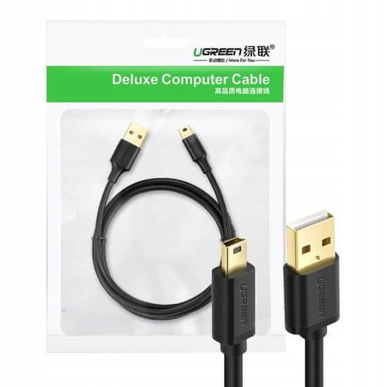 Ugreen UGREEN USB 2.0 kábel 10355B Male Mini USB 1m PVC