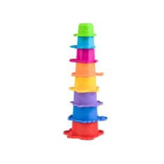BB-Shop Hračky do kúpeľa poháre pyramídové farby ZA1968