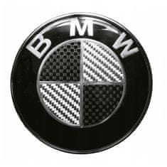 Emblém s logom BMW na kapotu CARBON 82MM 51148132375