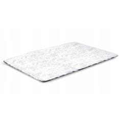 KOMFORTHOME Mäkký huňatý protišmykový koberec 120x160 cm Farba biela