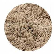 KOMFORTHOME Mäkký huňatý protišmykový koberec 100x160 cm Farba béžová