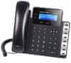 Telefón GXP-1628 VoIP telefón - 2x SIP účet, HD audio, 3 prog.tl.+8 predvolieb, switch 2xLAN 1000Mbps, PoE