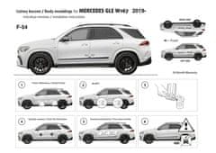 Rider Ochranné lišty bočných dverí, Mercedes GLE II, W167, 2019- ,
