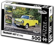 RETRO-AUTA© Puzzle č. 31 Trabant 601 S (1988) 500 dielikov