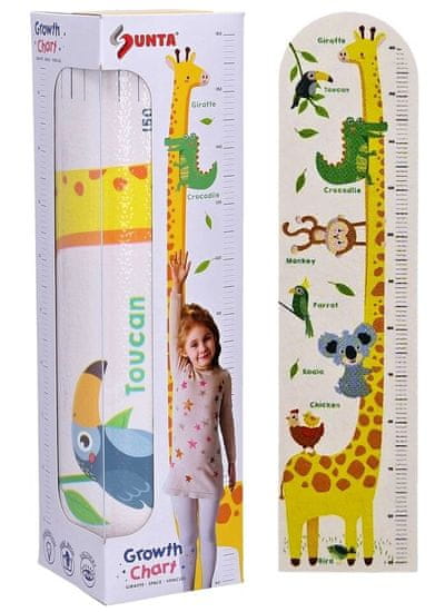 Wiky Detský meter na stenu žirafa 120cm