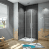 Obdĺžnikový sprchovací kút SOLO R911, 90x110 cm so zalamovacími dverami, rohový vstup