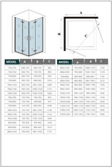 H K Obdĺžnikový sprchovací kút SOLO R711, 70x110 cm so zalamovacími dverami, rohový vstup