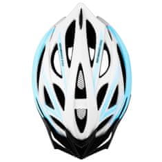 Spokey FEMME Cyklistická prilba IN-MOLD, 55-58 cm, bielo-modrá