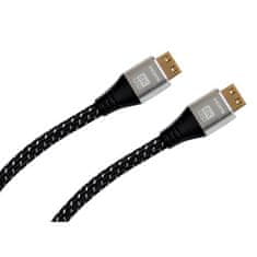 AQ HDMI kabel HDMI 2.1 Premium, 1, 5 m - černý