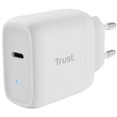 TRUST Napájecí adaptér Maxo 45 W USB-C s kabelem USB-C/ USB-C, 2 m - bílý
