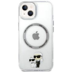 Karl Lagerfeld Kryt na mobil IML Karl and Choupette NFT MagSafe na Apple iPhone 15 - průhledný