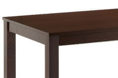 Autronic Drevený jedálenský stôl Jídelní stůl 120x75 cm, barva ořech (BT-6957 WAL)