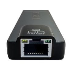 TESLA USB Hub Device MP80 5v1, USB-C/ 2x USB 3.0, USB-C, RJ45, HDMI - stříbrný