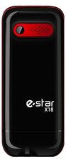 eStar Mobilní telefon X18 Dual Sim - černý/ červený