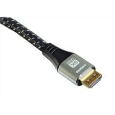 AQ HDMI kabel HDMI 2.1 Premium, 1, 5 m - černý