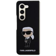 Karl Lagerfeld Kryt na mobil Liquid Silicone Ikonik NFT na Samsung Galaxy Z Fold 5 - černý