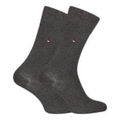 Tommy Hilfiger 2PACK pánske ponožky vysoké sivé (371111 030) - veľkosť M