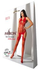 Passion Passion Bodystocking (BS079), červené šaty sieťované
