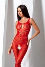 Passion Passion Bodystocking (BS078), červené šaty sieťované