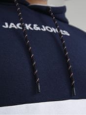 Jack&Jones Plus Pánska mikina Regular Fit 12236900 Navy Blazer (Veľkosť 3XL)