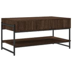 Vidaxl Konferenčný stolík hnedý dub 90x50x45 cm kompozitné drevo