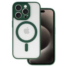 TopQ  Akrylové puzdro Magsafe pre Iphone 15 Pro zelené