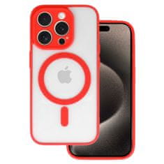 TopQ  Akrylové farebné puzdro Magsafe Iphone 15 červené
