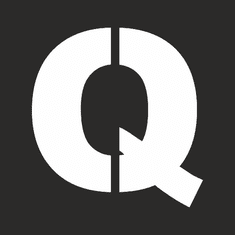 Traiva Šablóna písmeno "Q" vodorovné značenie Šablona písmeno "Q" vodorovné značenie, 235 x 235 mm, výška písma: 160 mm, Kód: 24919