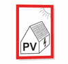 PV symbol na fotovoltaiku Samolepka 105 x 148 mm (A6) tl. 0.5 mm - Kód: 18236