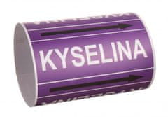 Traiva Páska na značenie potrubia Signus M25 - KYSELINA Samolepka 130 x 100 mm, délka 1,5 m, Kód: 25962