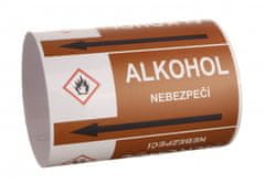 Traiva Páska na značenie potrubia Signus M25 - ALKOHOL Samolepka 130 x 100 mm, délka 1,5 m, Kód: 26021