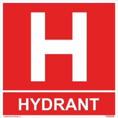 Traiva Označenie hydrantu Samolepka 150 x 150 mm tl. 0.4 mm - fotoluminiscenční - Kód: 30009