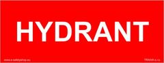 Traiva Hydrant (doplňkový text) Plast 150 x 50 mm tl. 0.5 mm - Kód: 05646