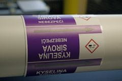 Traiva Páska na značenie potrubia Signus M25 - KYSELINA SÍROVÁ Samolepka 130 x 100 mm, délka 1,5 m, Kód: 25968