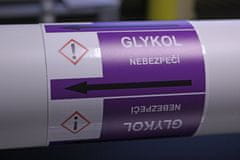 Traiva Páska na značenie potrubia Signus M25 - GLYKOL Samolepka 130 x 100 mm, délka 1,5 m, Kód: 26037