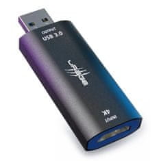 HAMA uRage Stream Link 4K, USB video karta s HDMI vstupom, čierny