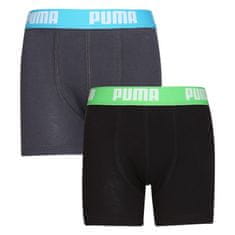 Puma 2PACK chlapčenské boxerky viacfarebné (701219336 376) - veľkosť 128