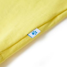 Vidaxl Detské tričko žlté 116