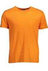 Gant  Perfektné Pánske Tričko Krátky Rukáv Oranžová Farba: oranžová, Veľkosť: L