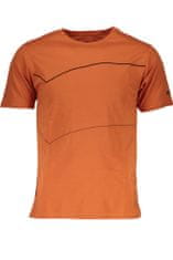 GAS  Perfektné Pánske Tričko Krátky Rukáv Oranžová Farba: oranžová, Veľkosť: L