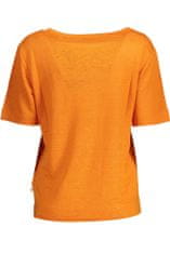Gant  Perfektné Dámske Tričko Krátky Rukáv Oranžová Farba: oranžová, Veľkosť: L