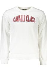 Cavalli Class  Perfektná Pánska Mikina Biela Farba: Biela, Veľkosť: L